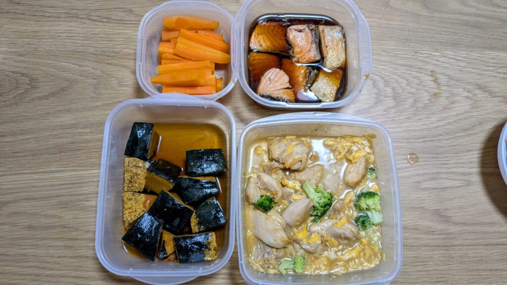 在宅フリーランスWebライターの1日　作り置きの料理